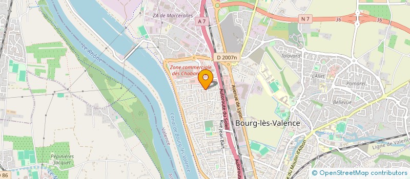 localisation de l'entreprise IMMO CONCEPT 26  BOURG-LES-VALENCE