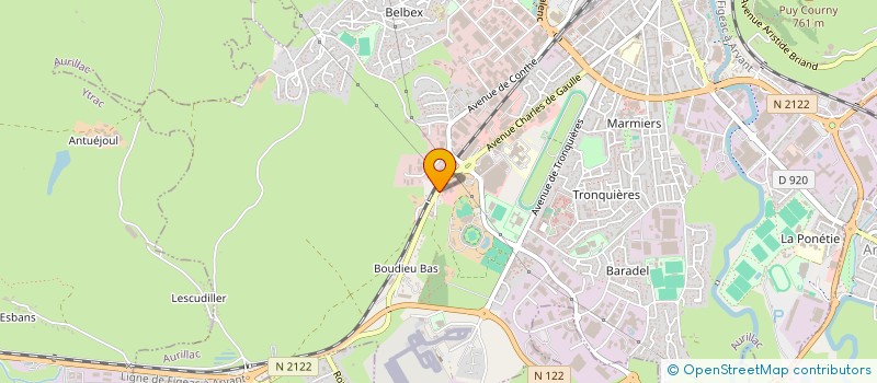 localisation de l'entreprise IMMO CONCEPT à AURILLAC