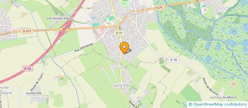 localisation de l'entreprise IMMO CONCEPT  TROARN