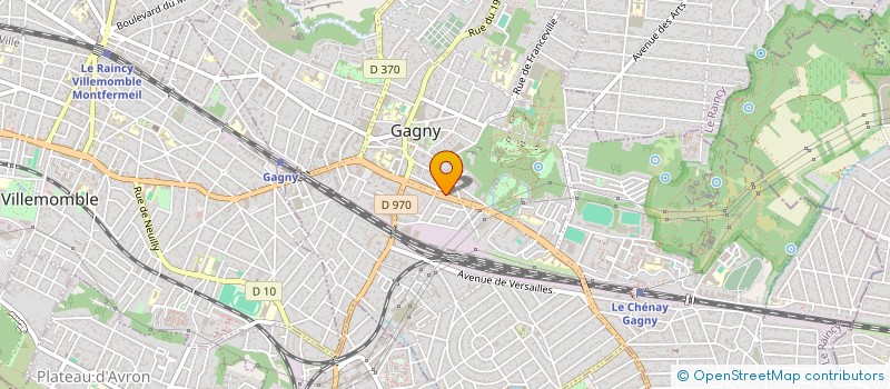 localisation de l'entreprise IMMO CONSTRUCT à GAGNY