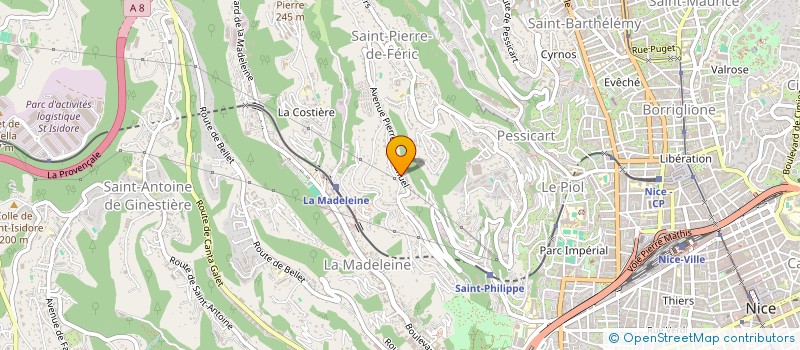 localisation de l'entreprise IMMO CONSULT COTE SUD  NICE