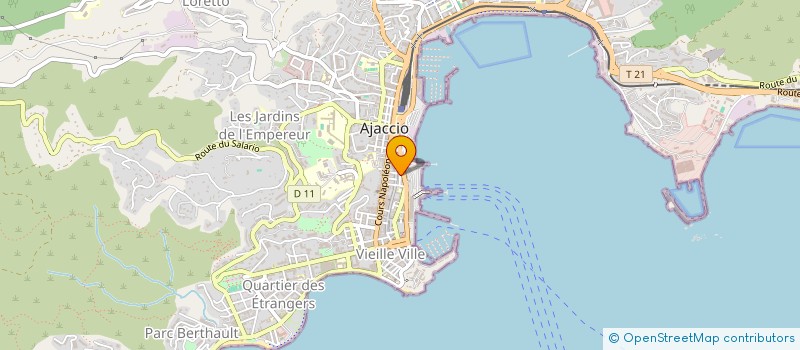 localisation de l'entreprise IMMO-CORSICA GESTION TRANSACTIONS à AJACCIO