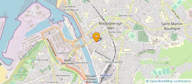 localisation de l'entreprise IMMO COTE D'OPALE BOULOGNE à BOULOGNE-SUR-MER