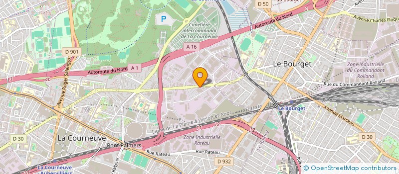 localisation de l'entreprise IMMO COURNEUVE à LA COURNEUVE