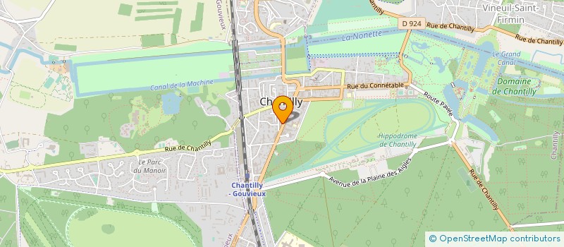 localisation de l'entreprise IMMO COURTAGE à CHANTILLY