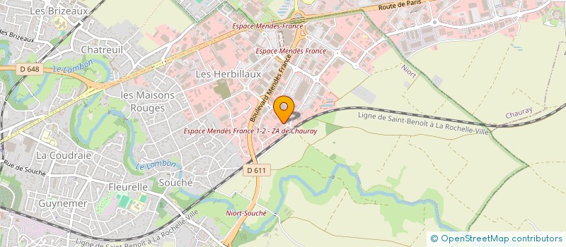 localisation de l'entreprise IMMO - COUT à NIORT