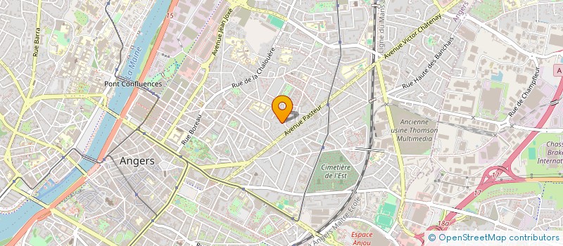 localisation de l'entreprise IMMO CRATE à ANGERS