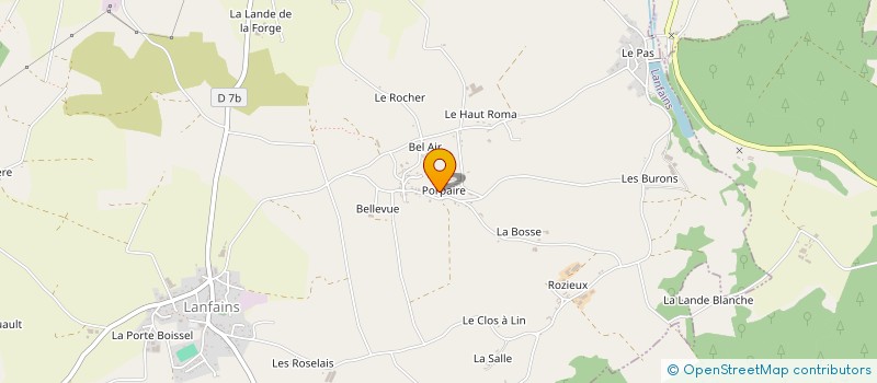 localisation de l'entreprise IMMO-CREATION  LANFAINS