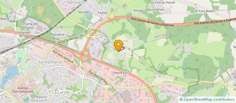 localisation de l'entreprise IMMO CREATION 56 à VANNES