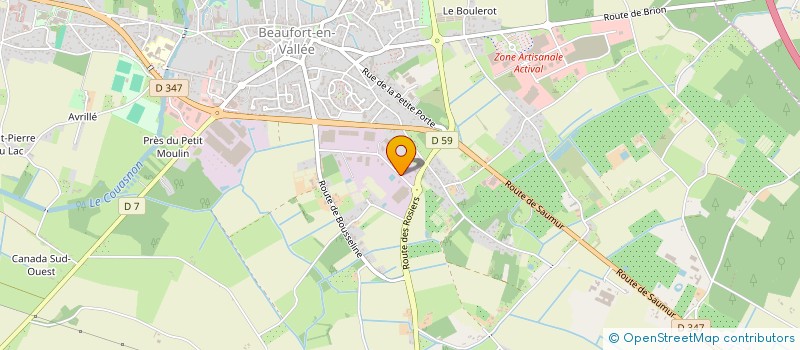 localisation de l'entreprise IMMO CREATION à BEAUFORT-EN-ANJOU