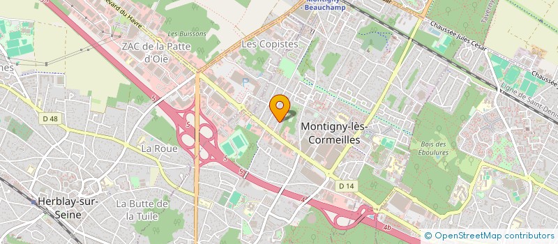 localisation de l'entreprise IMMO CRS  MONTIGNY-LES-CORMEILLES
