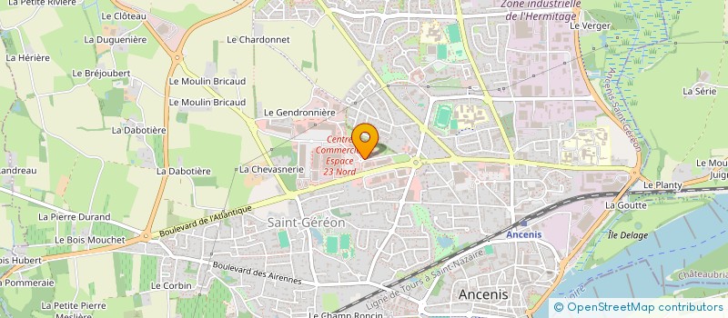 localisation de l'entreprise IMMO CTA BOUGUENAIS  ANCENIS-SAINT-GEREON