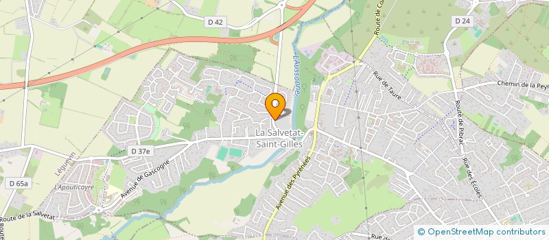 localisation de l'entreprise IMMO D  LA SALVETAT ST GILLES
