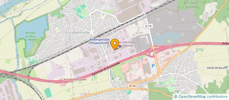 localisation de l'entreprise IMMO D  AUBERGENVILLE