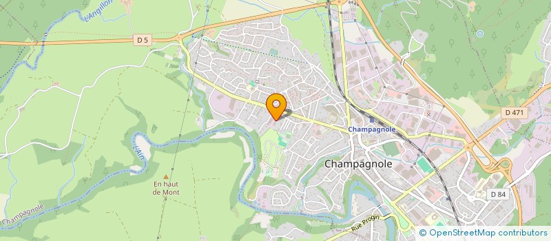 localisation de l'entreprise IMMO D'ECLESCHE  CHAMPAGNOLE