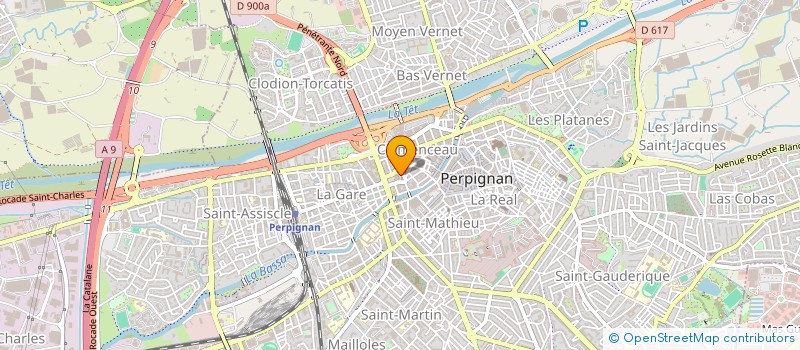 localisation de l'entreprise IMMO D'ORO  PERPIGNAN
