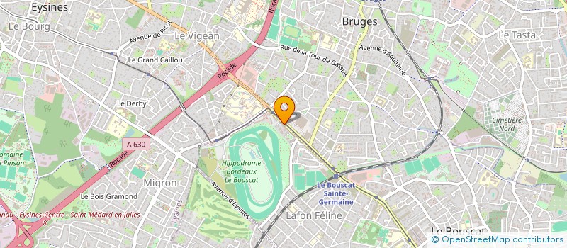 localisation de l'entreprise IMMO DE FRANCE AQUITAINE à LE BOUSCAT