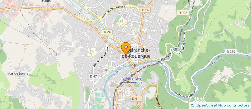 localisation de l'entreprise IMMO DE FRANCE TRANIER  VILLEFRANCHE-DE-ROUERGUE