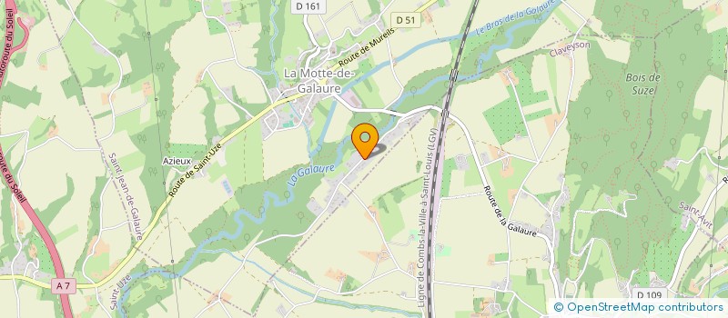 localisation de l'entreprise IMMO DE LA GALAURE  SAINT-JEAN-DE-GALAURE