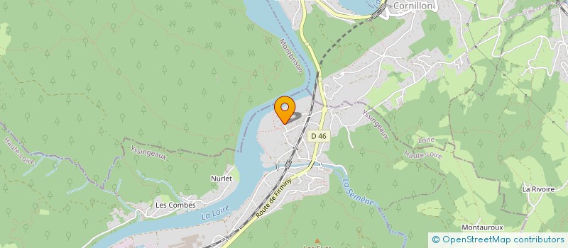 localisation de l'entreprise IMMO DE LA MINE  AUREC-SUR-LOIRE