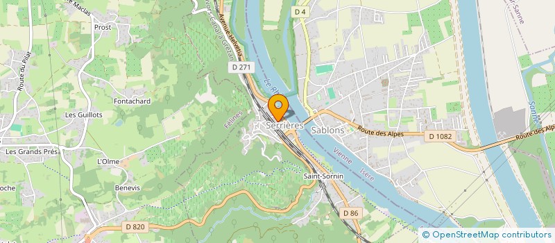 localisation de l'entreprise IMMO DE LA VOUTE  SERRIERES