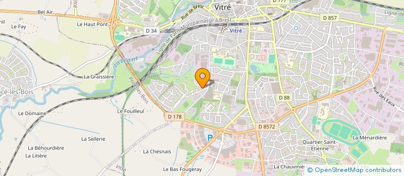 localisation de l'entreprise IMMO-DENTAL  VITRE