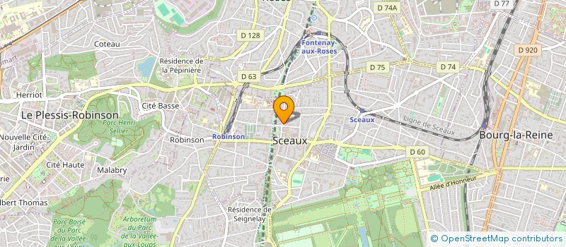 localisation de l'entreprise IMMO DES BELLES FEUILLES à SCEAUX