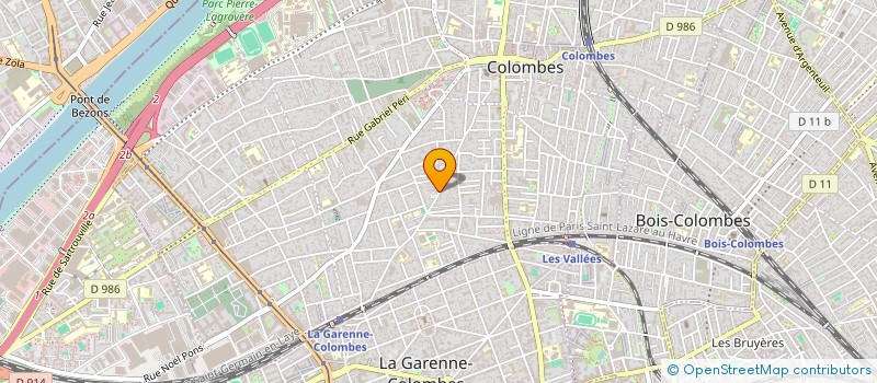 localisation de l'entreprise IMMO DES VOLETS BLEUS à COLOMBES