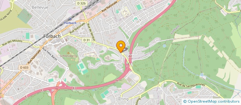 localisation de l'entreprise IMMO DETORGA  FORBACH