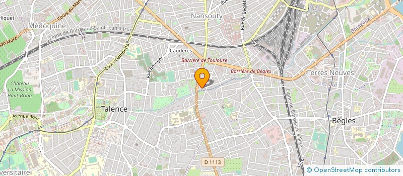 localisation de l'entreprise IMMO-DIFFUSION à BORDEAUX
