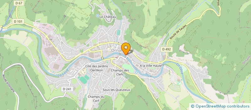 localisation de l'entreprise IMMO DOUBS FINANCEMENT à ORNANS