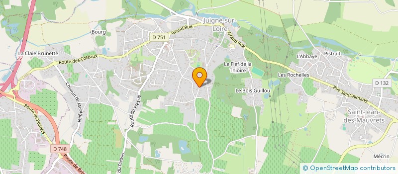 localisation de l'entreprise IMMO DS  LES GARENNES SUR LOIRE