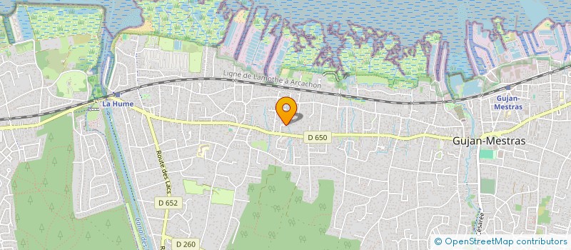 localisation de l'entreprise IMMO DU LAC  GUJAN-MESTRAS
