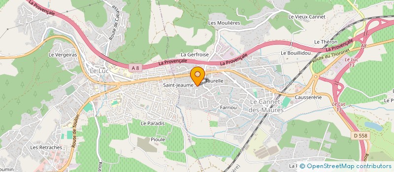 localisation de l'entreprise IMMO DU SUD  LE CANNET-DES-MAURES