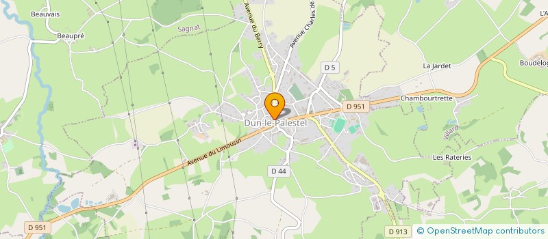localisation de l'entreprise IMMO DUN à DUN-LE-PALESTEL