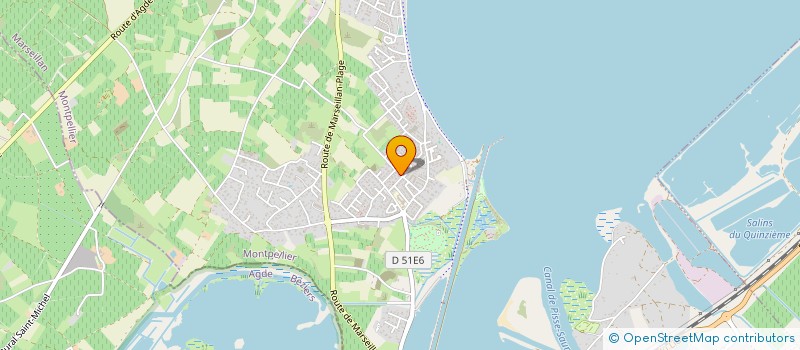 localisation de l'entreprise IMMO DVSG à MARSEILLAN