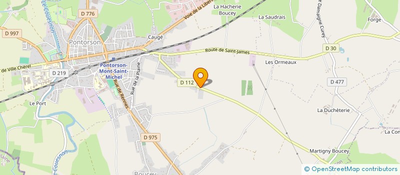 localisation de l'entreprise IMMO DX  PONTORSON