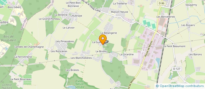 localisation de l'entreprise IMMO-DYNAM à JOUE-LES-TOURS