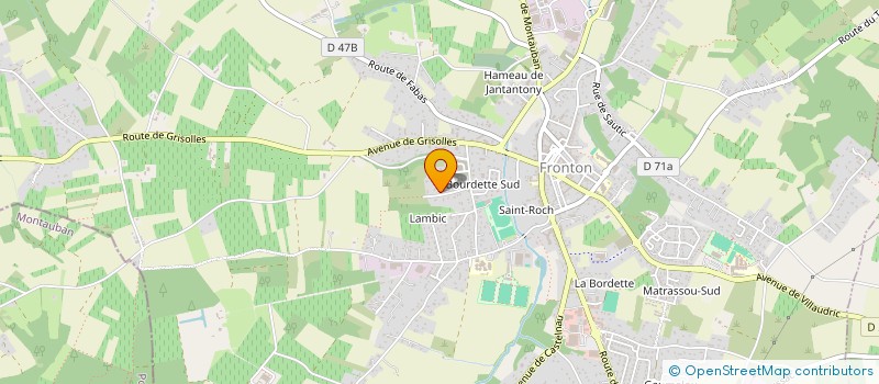 localisation de l'entreprise IMMO EBL  FRONTON