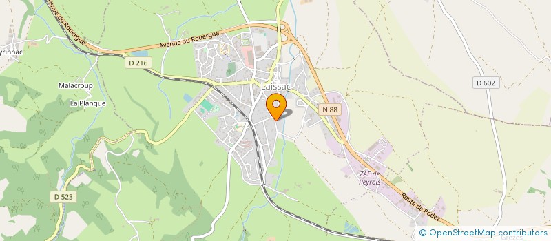 localisation de l'entreprise IMMO-ECO  BERTHOLENE