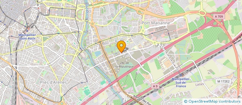 localisation de l'entreprise IMMO EI à MONTPELLIER