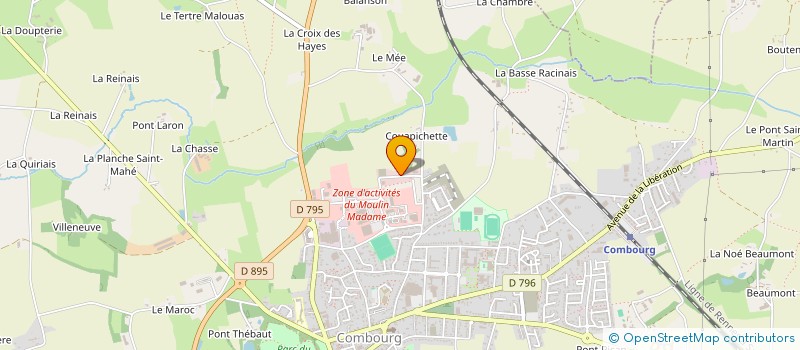 localisation de l'entreprise IMMO ENR  COMBOURG