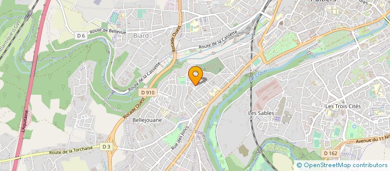 localisation de l'entreprise IMMO EO  POITIERS