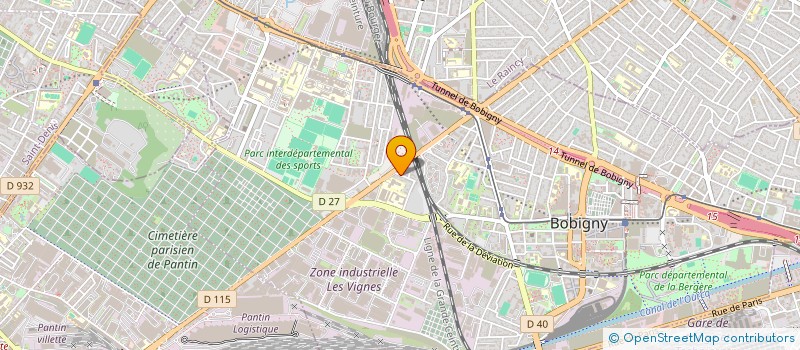 localisation de l'entreprise IMMO ET PATRIMOINE FM2W  BOBIGNY