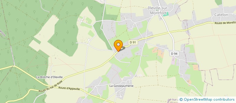 localisation de l'entreprise IMMO EVOLUTION  ILLEVILLE-SUR-MONTFORT