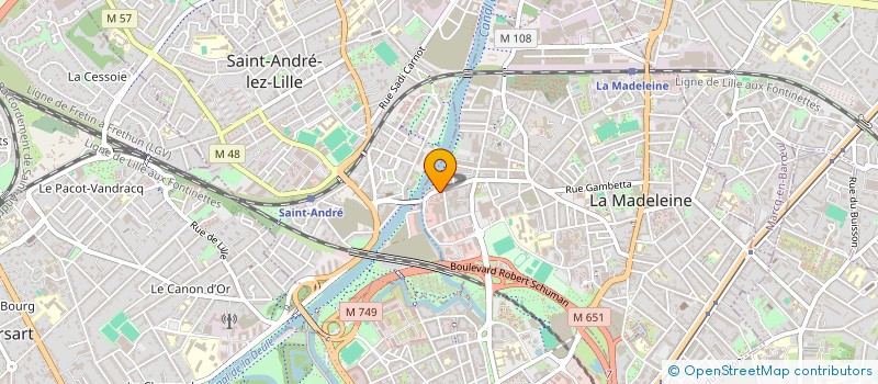 localisation de l'entreprise IMMO FAB à LA MADELEINE