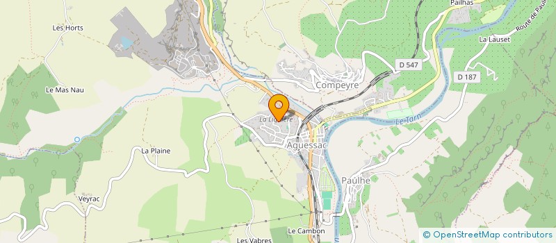 localisation de l'entreprise IMMO.FG  AGUESSAC