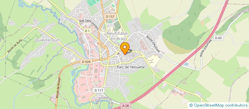 localisation de l'entreprise IMMO FINANCE 76 à NEUFCHATEL-EN-BRAY