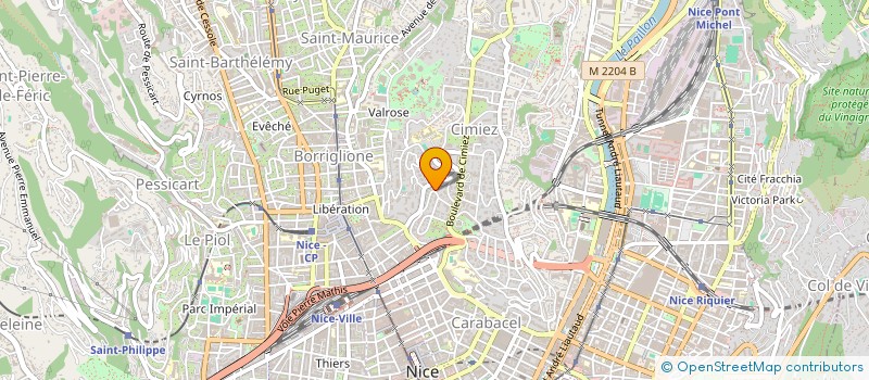 localisation de l'entreprise IMMO FINANCE ANALYSE GESTION ENTREPRISES à NICE