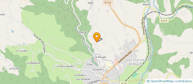 localisation de l'entreprise IMMO FJLM à SAINT-ETIENNE-DE-MAURS